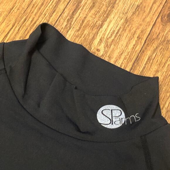 SParms Men’s Black High Neck Long Sleeve Sun Protection Body Warm Top Size XL - Picture 8 of 13